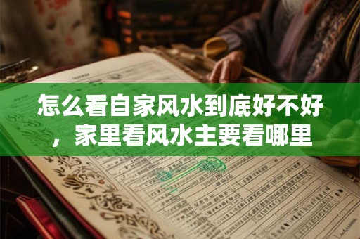 怎么看自家风水到底好不好，家里看风水主要看哪里