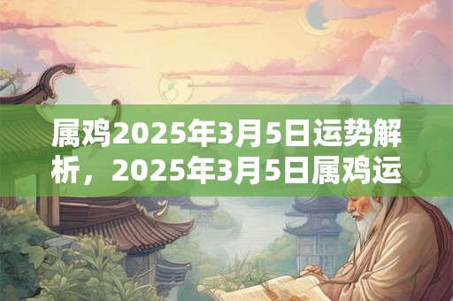 属鸡2025年3月5日运势解析，2025年3月5日属鸡运势分析