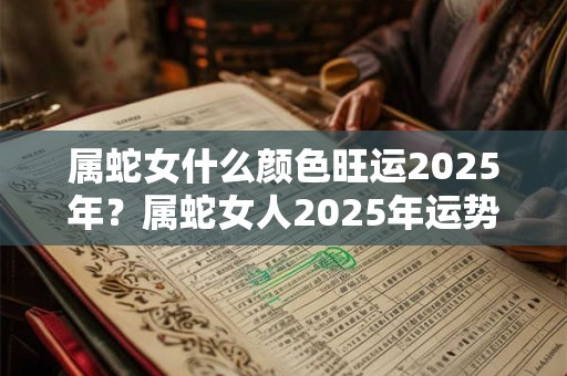 属蛇女什么颜色旺运2025年？属蛇女人2025年运势详解