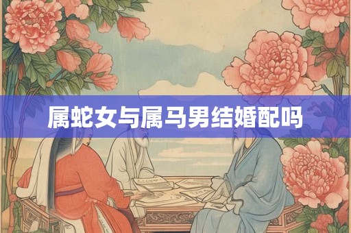 属蛇女与属马男结婚配吗