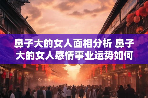鼻子大的女人面相分析 鼻子大的女人感情事业运势如何？