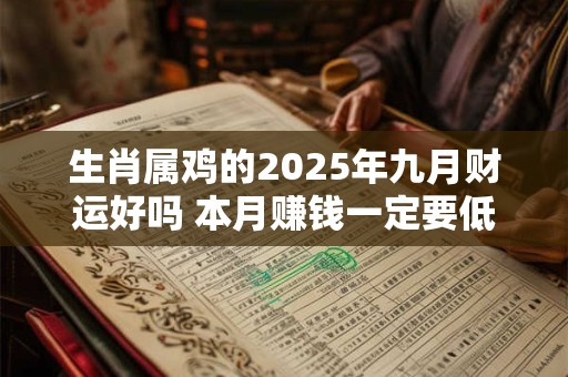 生肖属鸡的2025年九月财运好吗 本月赚钱一定要低调