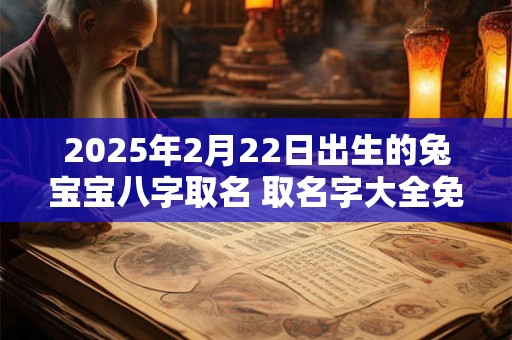 2025年2月22日出生的兔宝宝八字取名 取名字大全免费查询