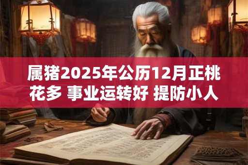 属猪2025年公历12月正桃花多 事业运转好 提防小人