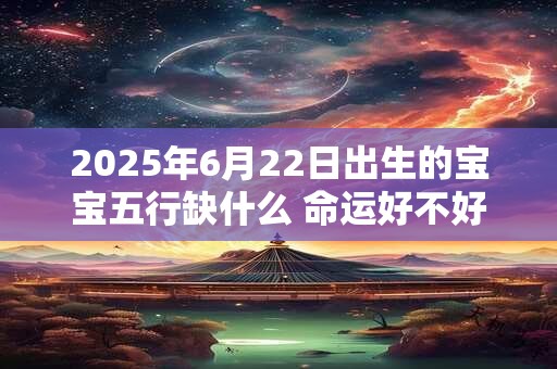 2025年6月22日出生的宝宝五行缺什么 命运好不好
