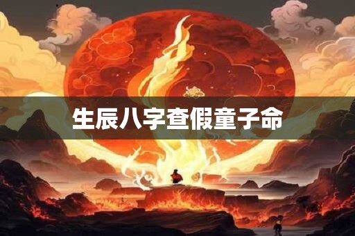 生辰八字查假童子命