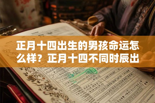 正月十四出生的男孩命运怎么样？正月十四不同时辰出生的男孩