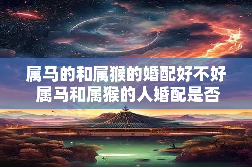 属马的和属猴的婚配好不好 属马和属猴的人婚配是否合适