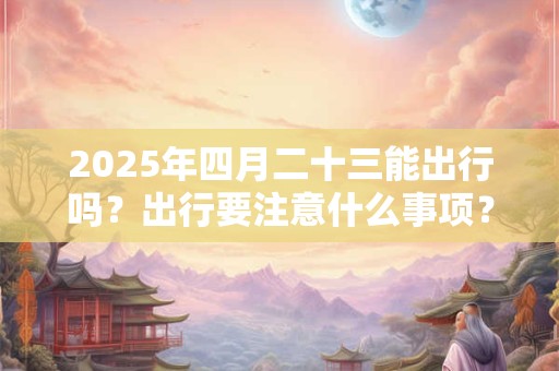 2025年四月二十三能出行吗？出行要注意什么事项？