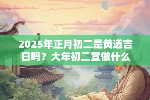 2025年正月初二是黄道吉日吗？大年初二宜做什么