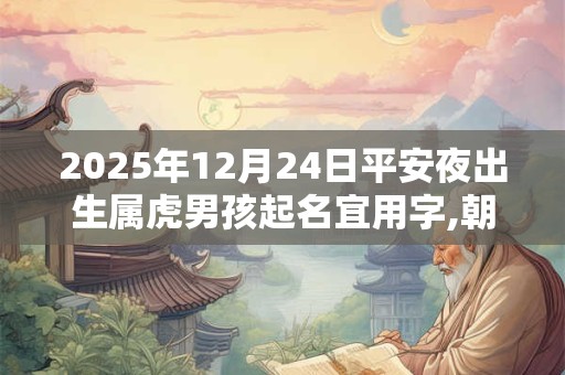 2025年12月24日平安夜出生属虎男孩起名宜用字,朝气蓬勃的名字