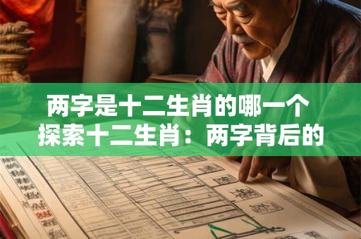 两字是十二生肖的哪一个 探索十二生肖：两字背后的神秘力量