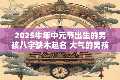 2025牛年中元节出生的男孩八字缺木起名 大气的男孩名字推荐