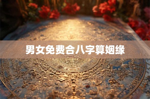 男女免费合八字算姻缘