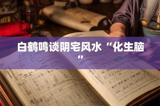 白鹤鸣谈阴宅风水“化生脑”
