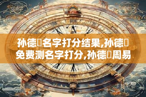 孙德仒名字打分结果,孙德仒免费测名字打分,孙德仒周易免费测名字打分