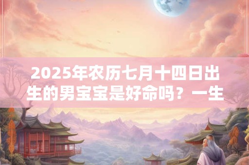 2025年农历七月十四日出生的男宝宝是好命吗？一生运势详解