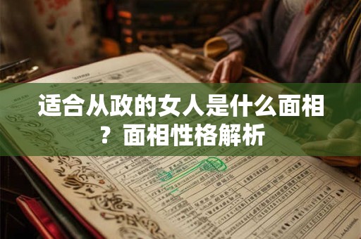 适合从政的女人是什么面相?面相性格解析 适合从政的女人是什么面相?面相性格解析