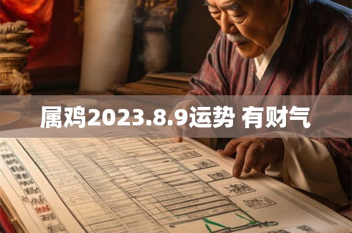 属鸡2023.8.9运势 有财气