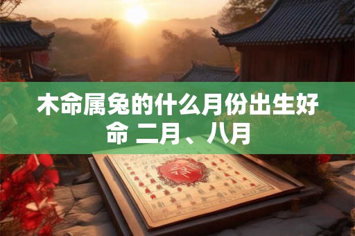 木命属兔的什么月份出生好命 二月、八月
