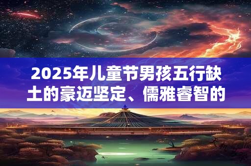 2026年儿童节男孩五行缺土的豪迈坚定、儒雅睿智的名字大全