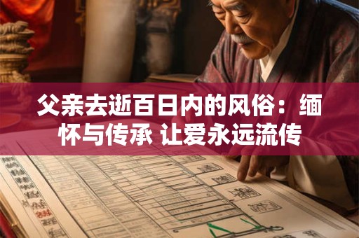 父亲去逝百日内的风俗：缅怀与传承 让爱永远流传
