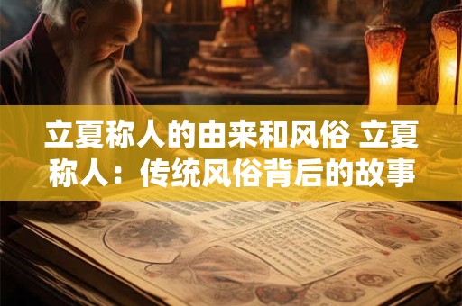 立夏称人的由来和风俗 立夏称人：传统风俗背后的故事与寓意