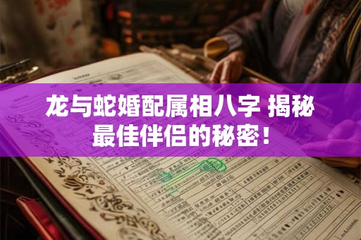 龙与蛇婚配属相八字 揭秘最佳伴侣的秘密！