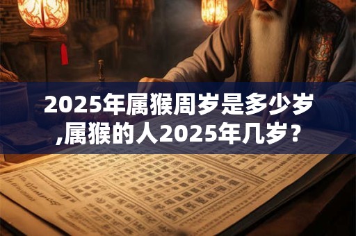 2025年属猴周岁是多少岁,属猴的人2025年几岁？