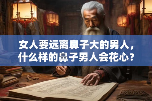 女人要远离鼻子大的男人，什么样的鼻子男人会花心？