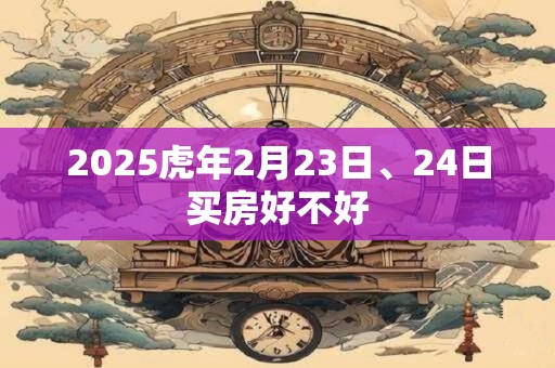 2025虎年2月23日、24日买房好不好