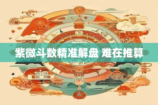 紫微斗数精准解盘 难在推算