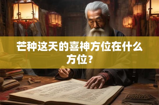芒种这天的喜神方位在什么方位？