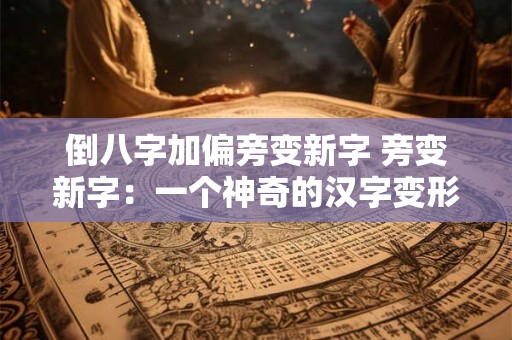 倒八字加偏旁变新字 旁变新字：一个神奇的汉字变形记
