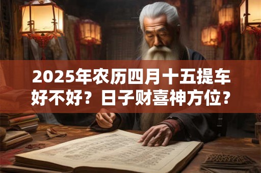2025年农历四月十五提车好不好？日子财喜神方位？