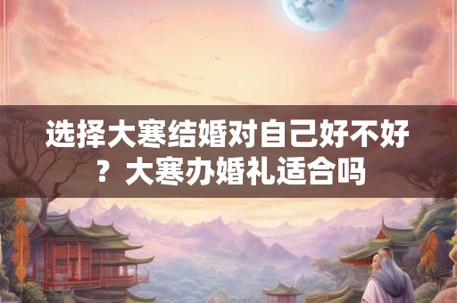选择大寒结婚对自己好不好?大寒办婚礼适合吗 选择大寒结婚对自己好不好?大寒办婚礼适合吗