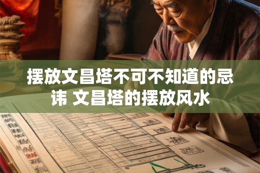摆放文昌塔不可不知道的忌讳 文昌塔的摆放风水