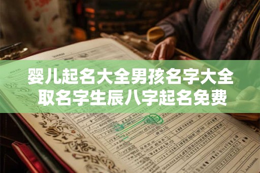 婴儿起名大全男孩名字大全 取名字生辰八字起名免费查询