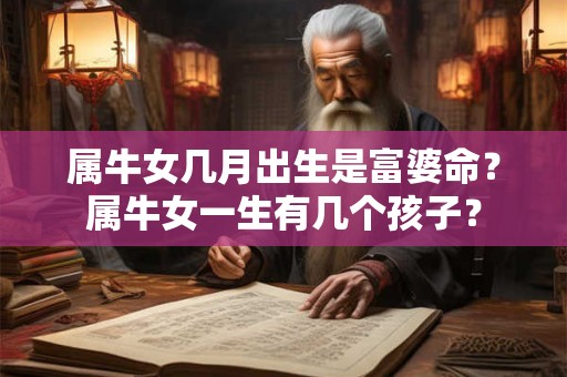 属牛女几月出生是富婆命？属牛女一生有几个孩子？