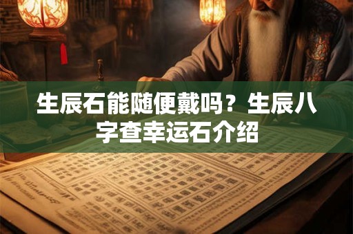 生辰石能随便戴吗？生辰八字查幸运石介绍