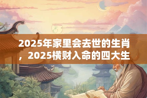 2025年家里会去世的生肖，2025横财入命的四大生肖