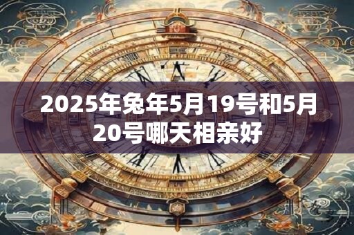2025年兔年5月19号和5月20号哪天相亲好