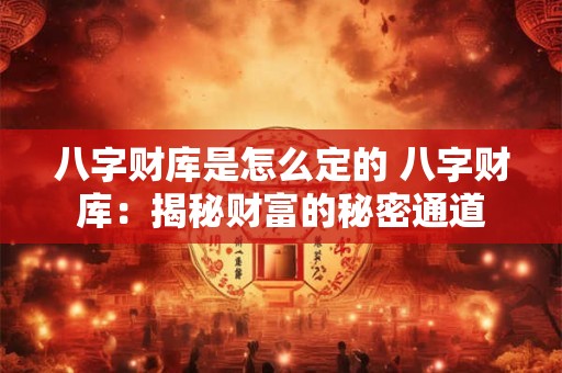 八字财库是怎么定的 八字财库：揭秘财富的秘密通道