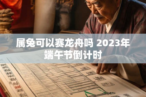 属兔可以赛龙舟吗 2023年端午节倒计时