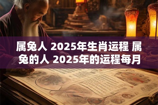 属兔人 2025年生肖运程 属兔的人 2025年的运程每月运势