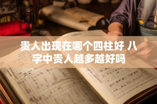 贵人出现在哪个四柱好 八字中贵人越多越好吗