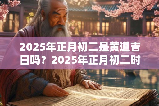2025年正月初二是黄道吉日吗？2025年正月初二时辰吉凶一览表