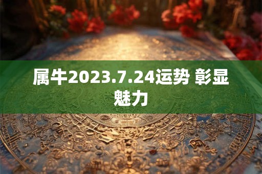 属牛2023.7.24运势 彰显魅力