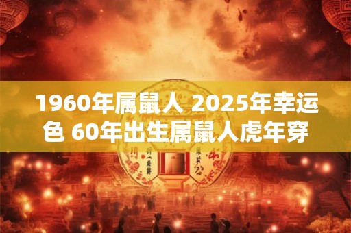 1960年属鼠人 2025年幸运色 60年出生属鼠人虎年穿什么颜色衣服好