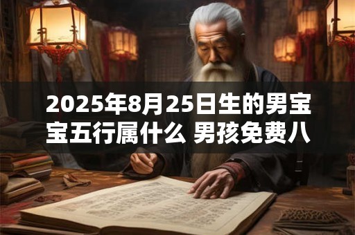 2025年8月25日生的男宝宝五行属什么 男孩免费八字起名